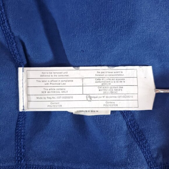 VTG Y2K Abercrombie & Fitch XL Muscle Blue Distressed Hoodie Button Front Jacket - Picture 13 of 16